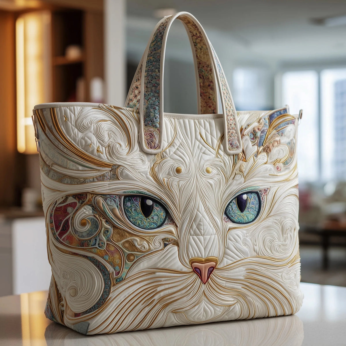 Tragetasche mit Katzenmotiv
