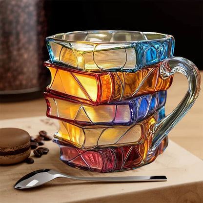Lesestapel Glastasse