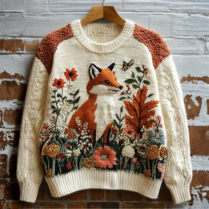 Herbstgarten Alpakawolle Strickpulli