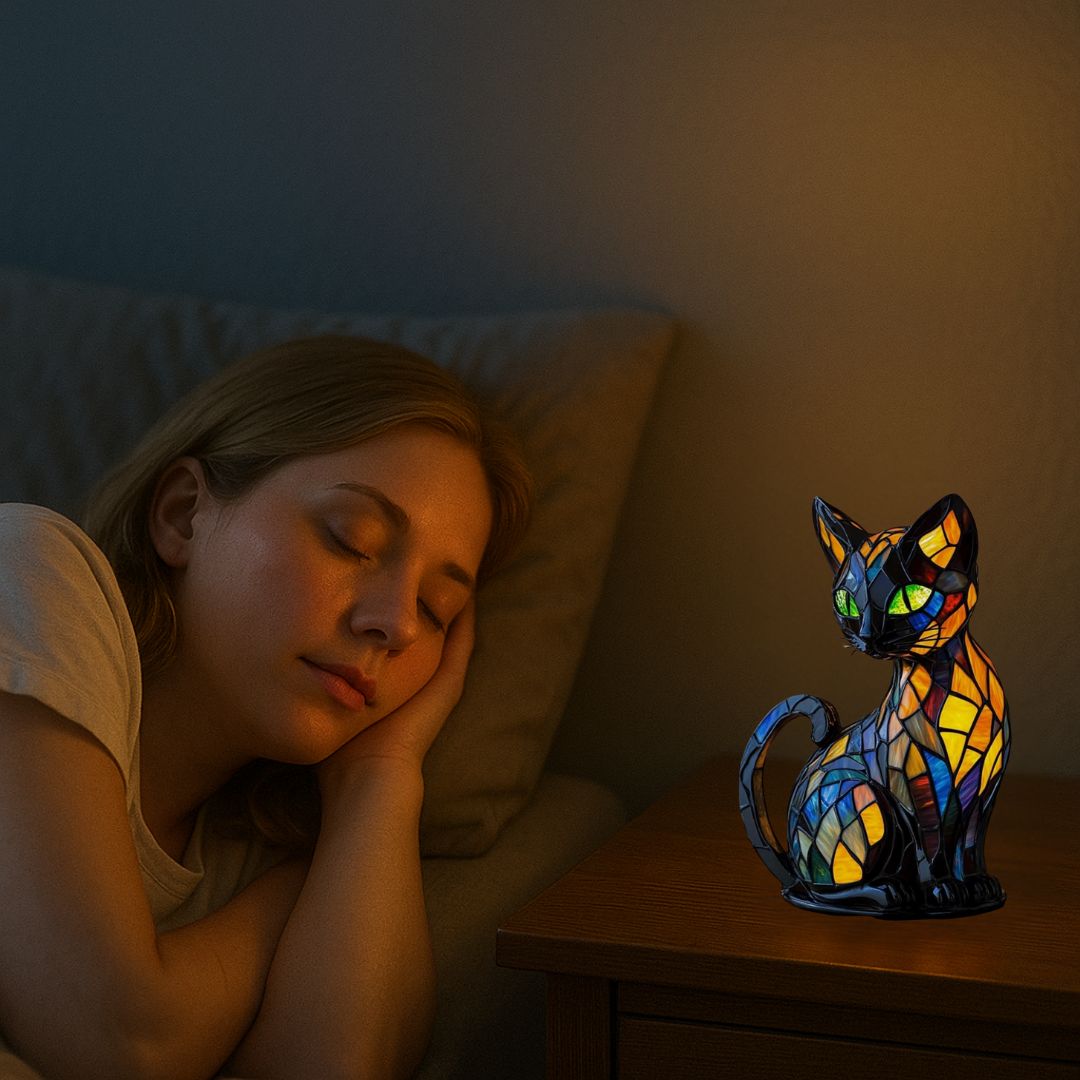 Lumakatze Tiffany Lampe