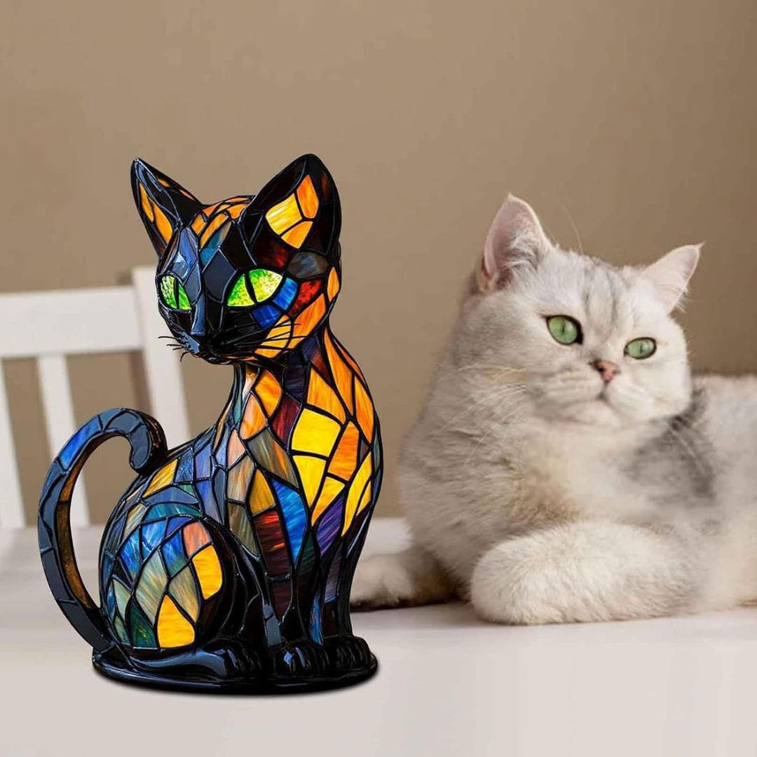 Lumakatze Tiffany Lampe