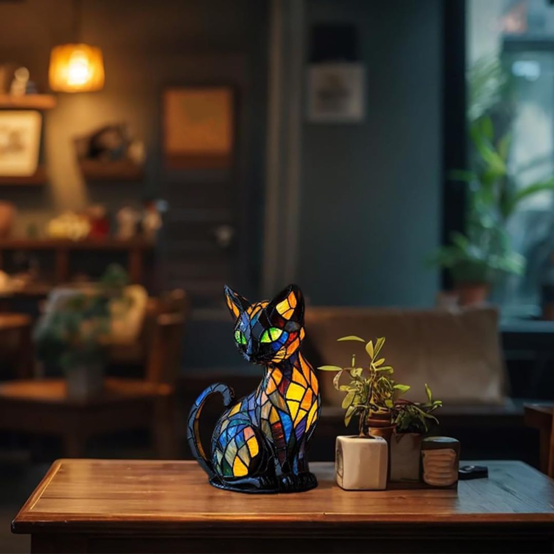 Lumakatze Tiffany Lampe
