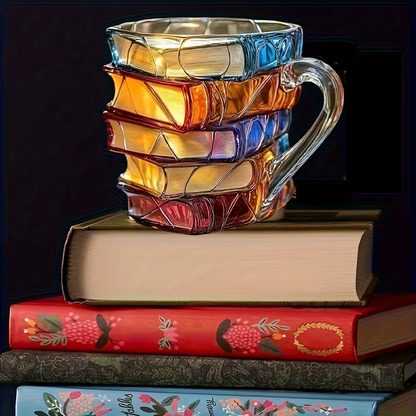 Lesestapel Glastasse