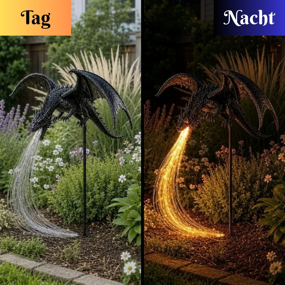 Lumadrache Solar-Gartenlampe